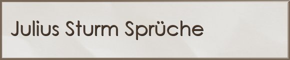 Julius Sturm Sprüche